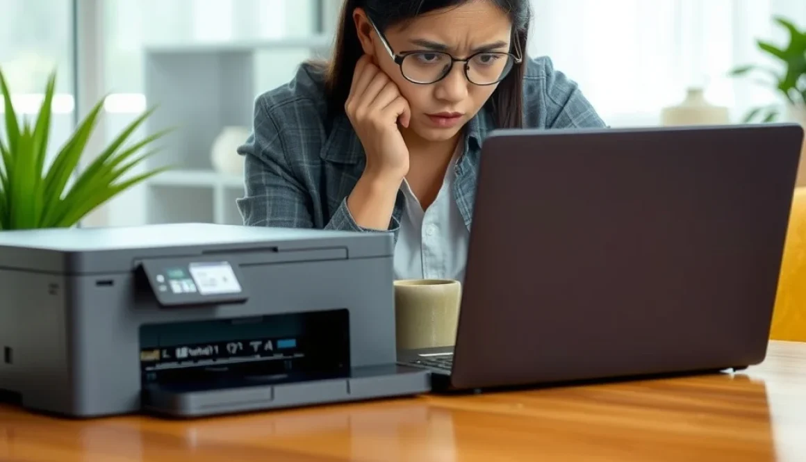 printer tidak mencetak windows 11 - Pengguna Windows 11 di Jakarta sedang troubleshooting printer yang tidak mencetak