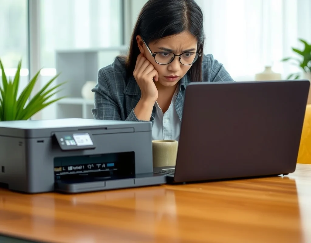 printer tidak mencetak windows 11 - Pengguna Windows 11 di Jakarta sedang troubleshooting printer yang tidak mencetak