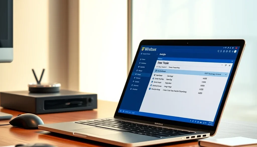 Tampilan layar laptop menunjukkan cara mengatasi disk usage 100 persen di Task Manager Windows