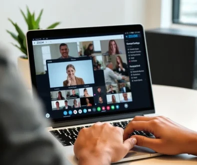 atur zoom meeting laptop agar tidak lag dan suara jernih