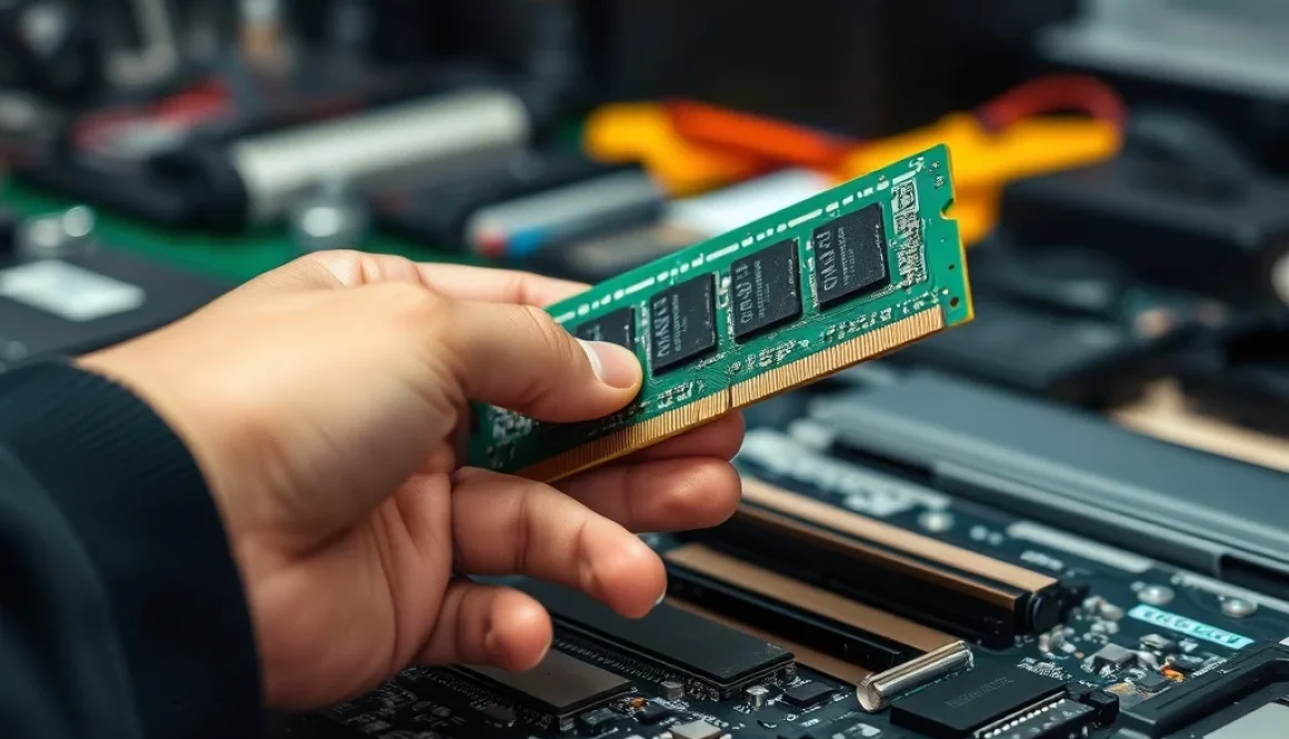 Proses upgrade RAM laptop untuk menambah performa komputer